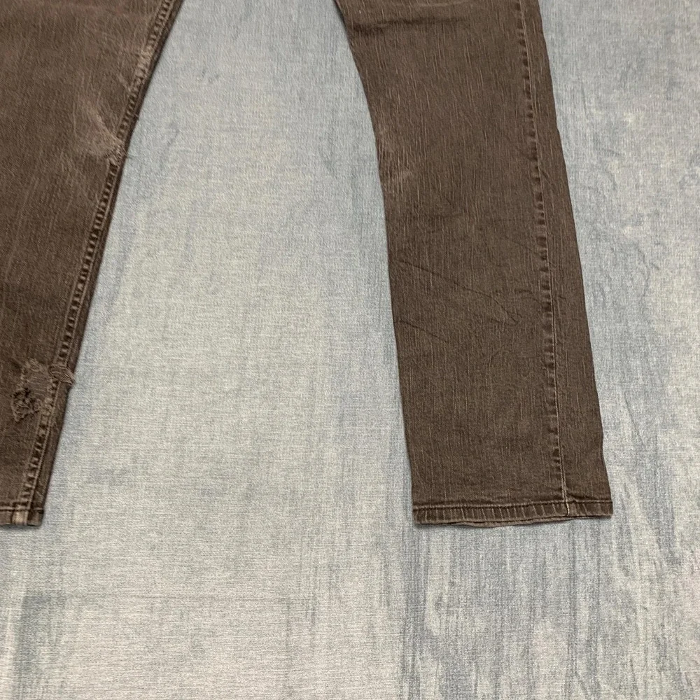 Levi's 514 Jeans Mens 36x34 Black Denim Everyday Wear Medium Wash Straight Fit